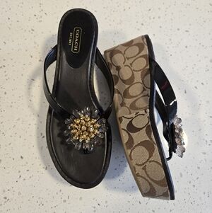 Coach Platform Sandals Size 9